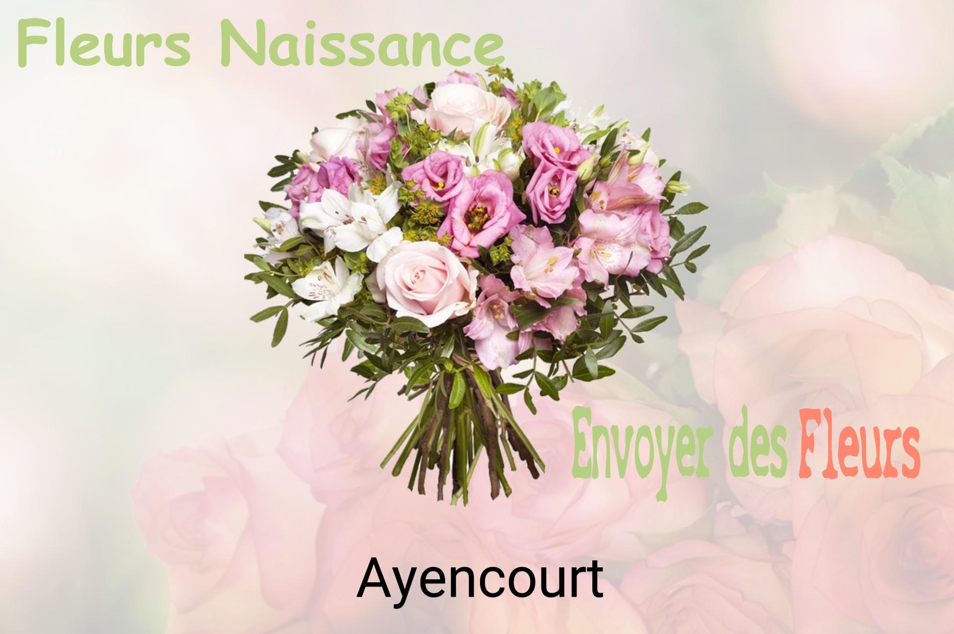 Bouquet de fleurs de naissance livré à Ayencourt